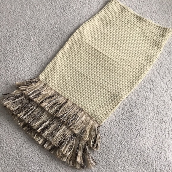 Zara mesh fringed hem midi skirt M - Picture 11 of 16